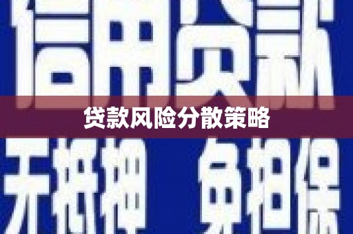 石台贷款风险分散策略