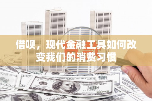 石台借呗，现代金融工具如何改变我们的消费习惯
