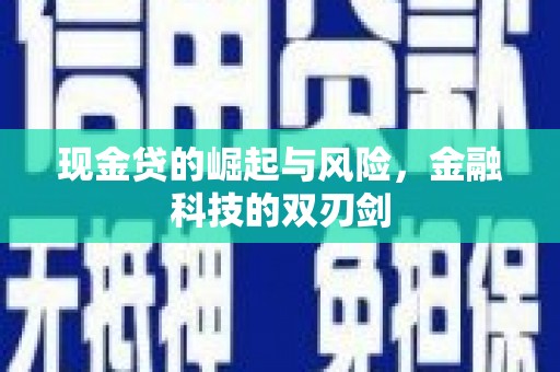 石台现金贷的崛起与风险，金融科技的双刃剑