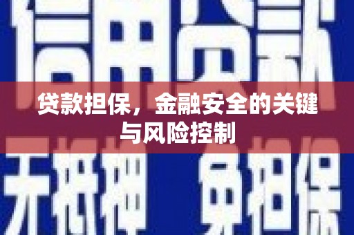 石台贷款担保，金融安全的关键与风险控制