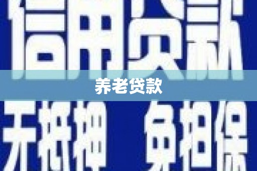 石台养老贷款