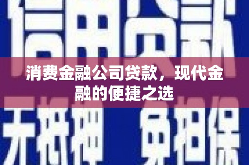 石台消费金融公司贷款，现代金融的便捷之选