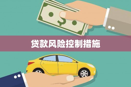 石台贷款风险控制措施